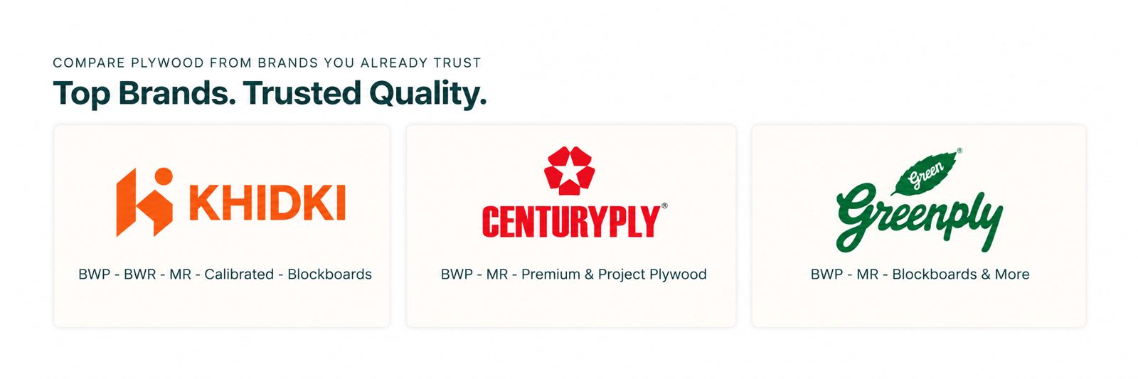 Top Brands, Trusted Quality