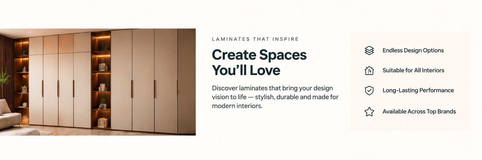 Laminate-Inspired Modern Wardrobe Interior
