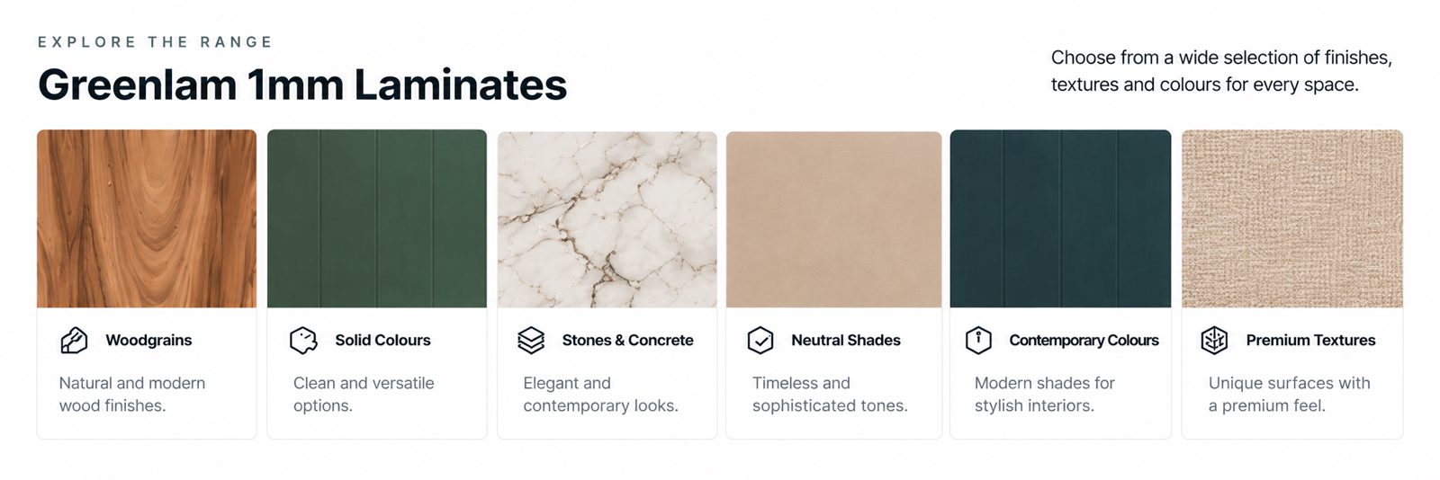 Greenlam 1mm Laminate Collection
