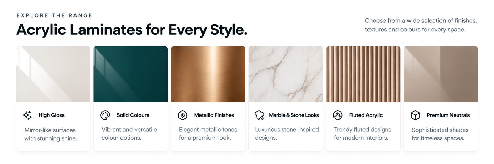 Acrylic Laminates for Every Style