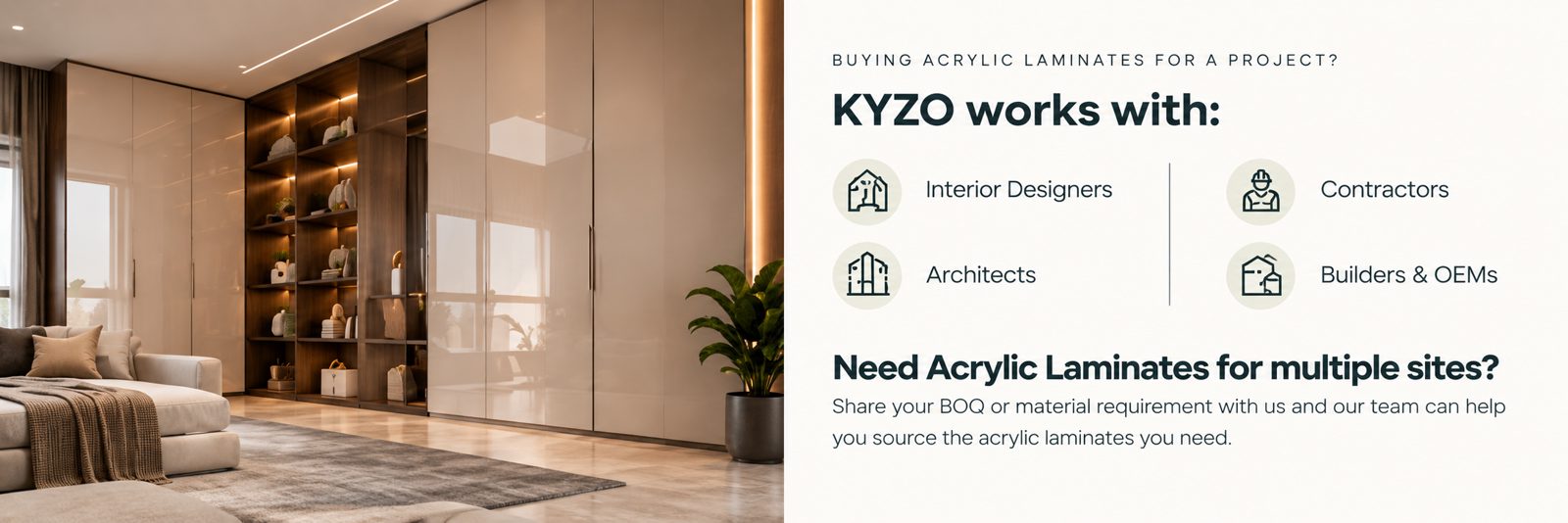 Premium Acrylic Laminate Interiors