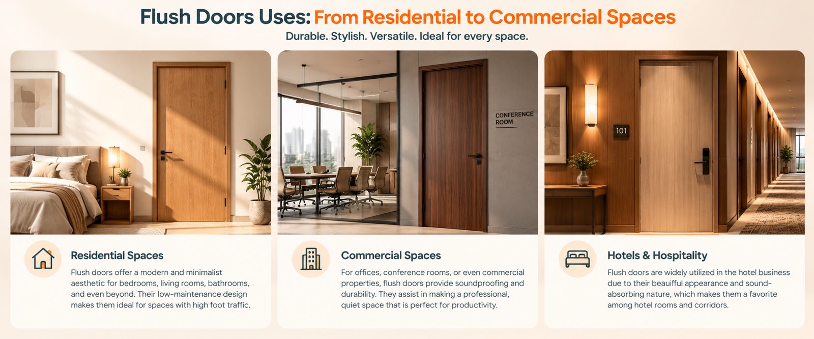 Flush Doors_ Stylish Spaces Across Industries