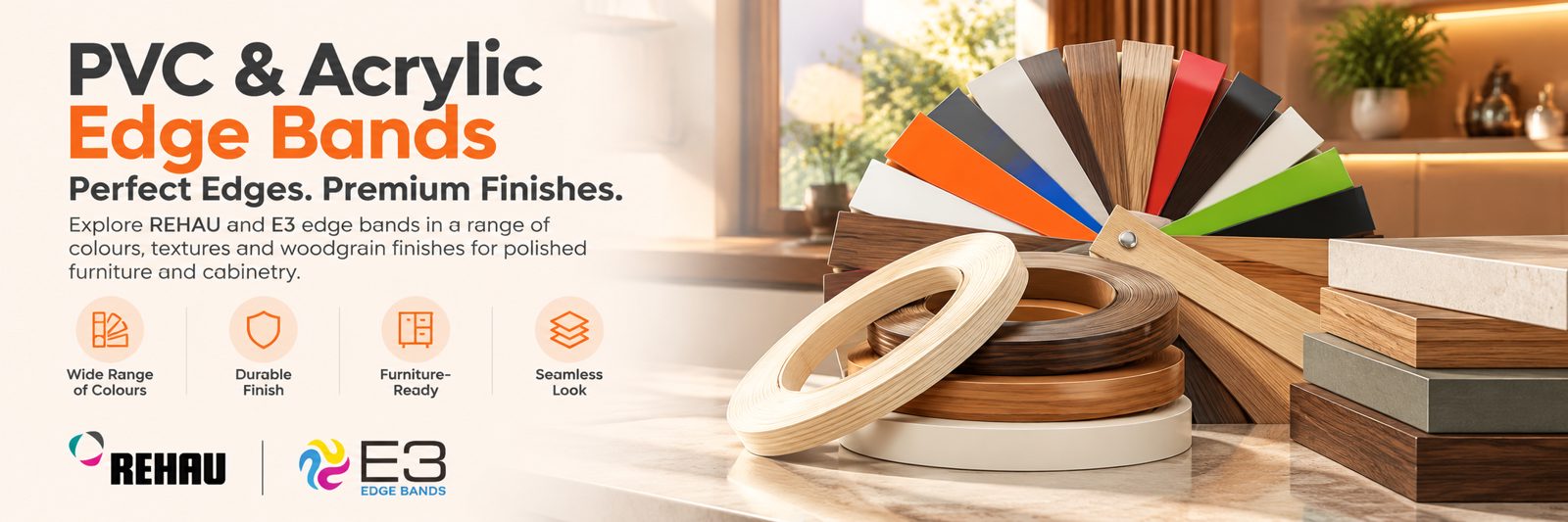 Premium PVC & Acrylic Edge Bands