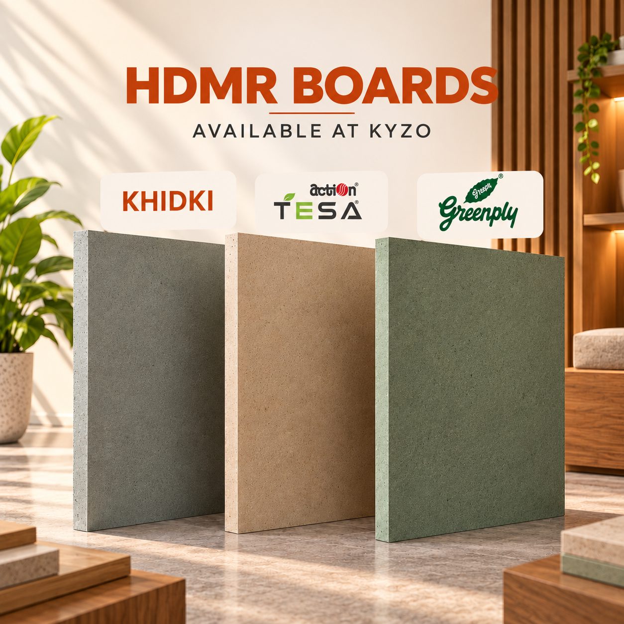 HDMR Boards in a Sunlit Showroom