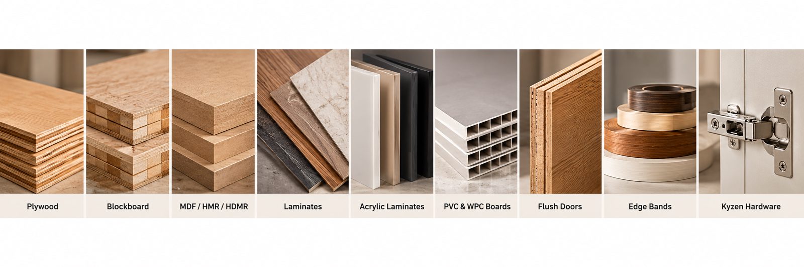 Modern Woodwork Materials Category Banner